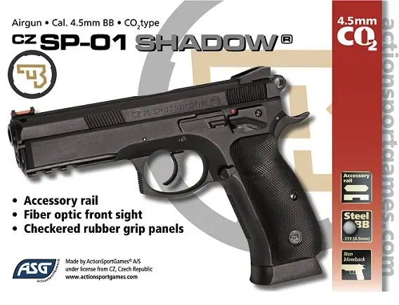 Výhodný set: CZ-75 SP-01 Shadow 4,5mm