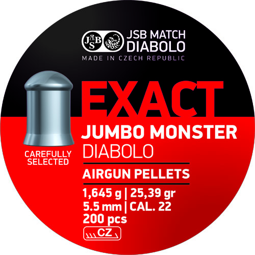 Diabolo JSB Exact Jumbo Exact Monster Redesigned DEEP cal. 5,52mm 200ks