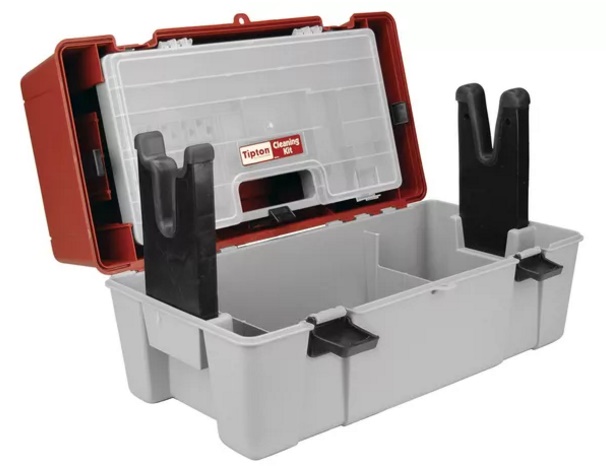 Stojan na údržbu zbraní a kufor Tipton Range Box