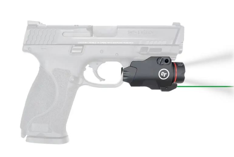 Svietidlo Crimson Trace CMR-207G Rail Master Pro universal pistol so zeleným laserom