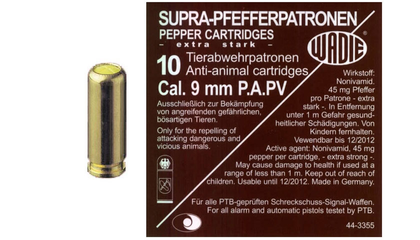Plynový náboj PV-S 9mm pištoľový 10ks superkoreninový