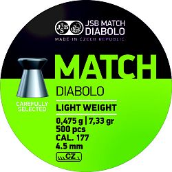 Diabolo JSB Match pre pistoľ cal. 4,50mm