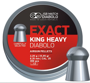 Diabolo JSB Exact King Heavy cal. 6,35mm /300ks/