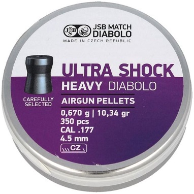 Diabolo JSB Ultra Shock Heavy 4,52mm 350ks