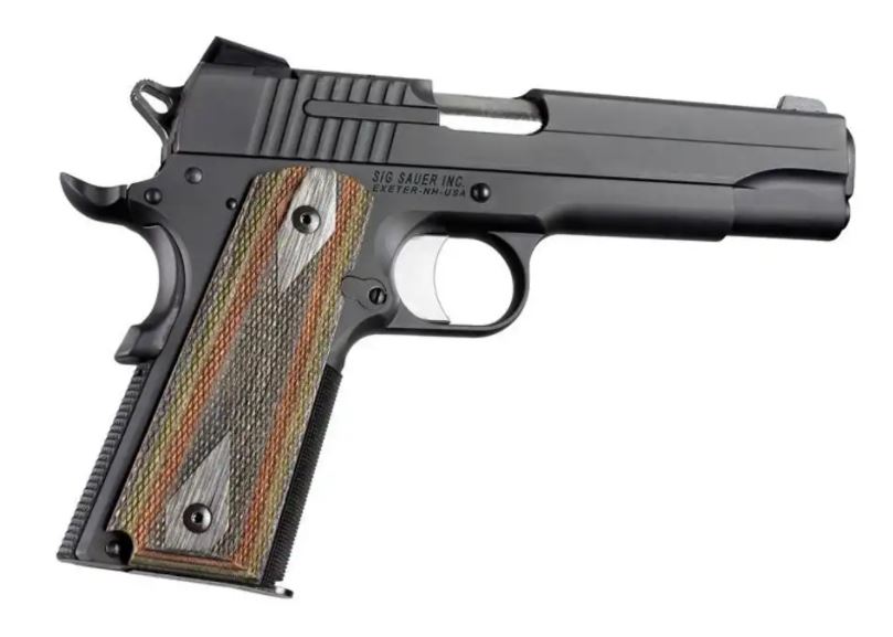 HOGUE pažbičky 1911 GOVT. Lamo Camo zdrsnená