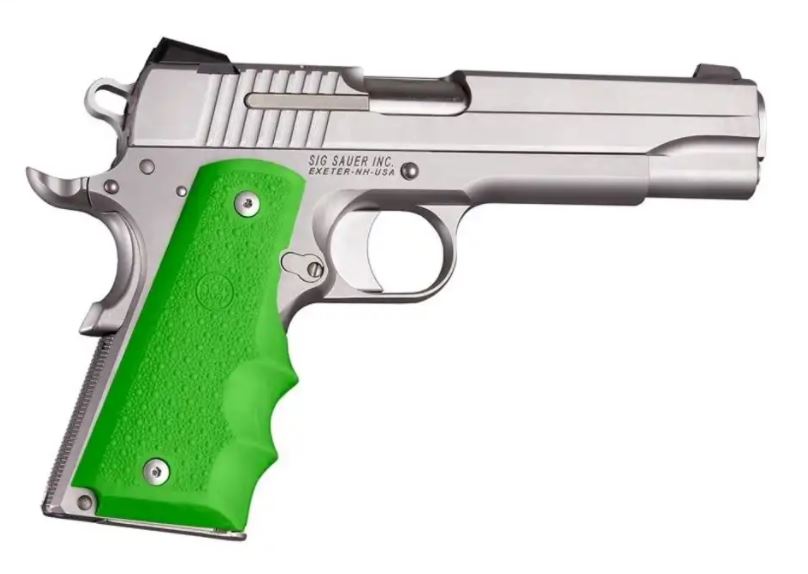 HOGUE pažbičky 1911 GOVT. zombie green