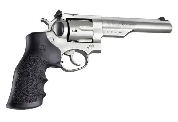 HOGUE pažbičky RUGER GP100 s vybraním pre prsty čierne