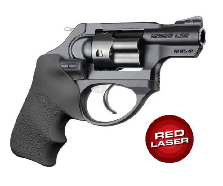 HOGUE pažbičky RUGER LCR/LCRX BANTAM čierne-červeným laserom