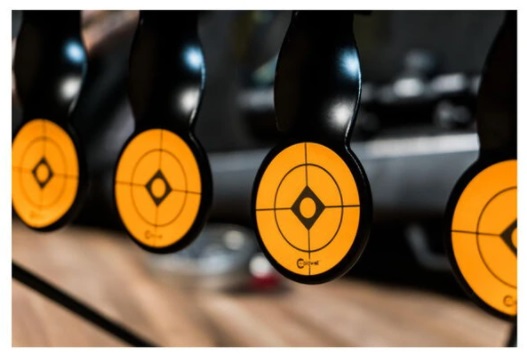 Otočný terč Caldwell Rimfire Resetting Target pre malorážky