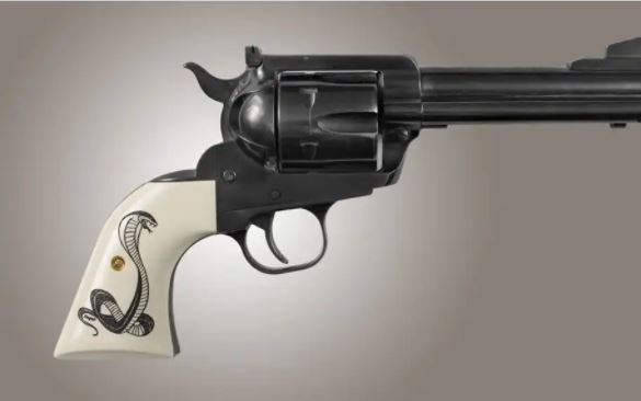 HOGUE pažbičky RUGER NEW VAQUERO/BLACKHAWK/SASS - XR3 AKRYLÁT SLONOVINA "COBRA"