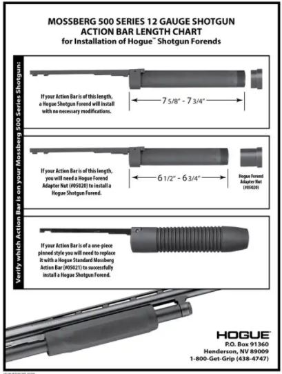 HOGUE SET MOSSBERG 500/590 ZOMBIE GREEN