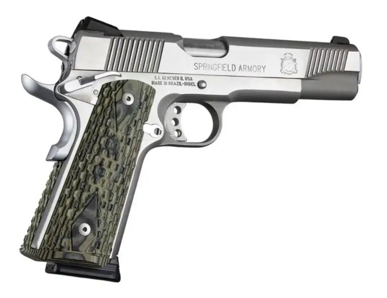 HOGUE pažbičky 1911 GOVT. G10 CHAIN LINK KIT ZELENÁ