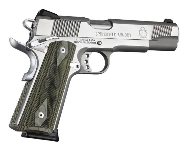 HOGUE pažbičky 1911 GOVT. G10 KIT diamant zelená