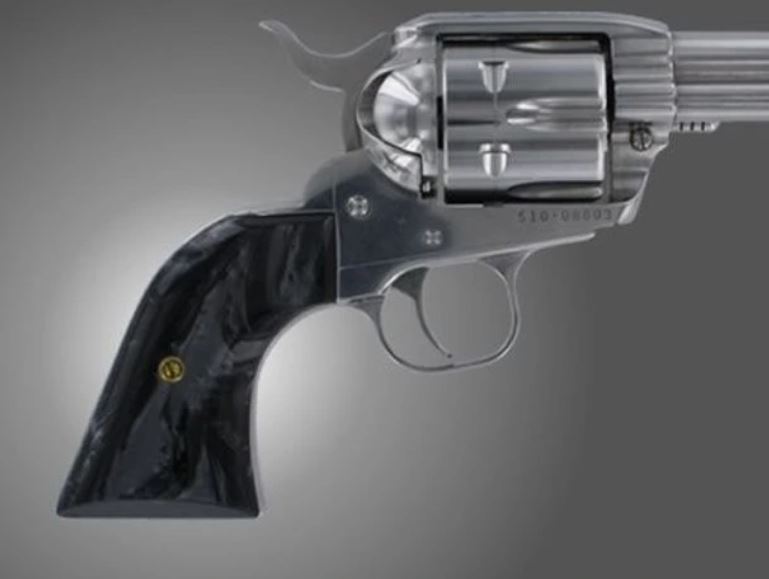 HOGUE pažbičky RUGER NEW VAQUERO/BLACKHAWK/ SASS VAQUERO - XR3 PERLEŤ ČIERNA