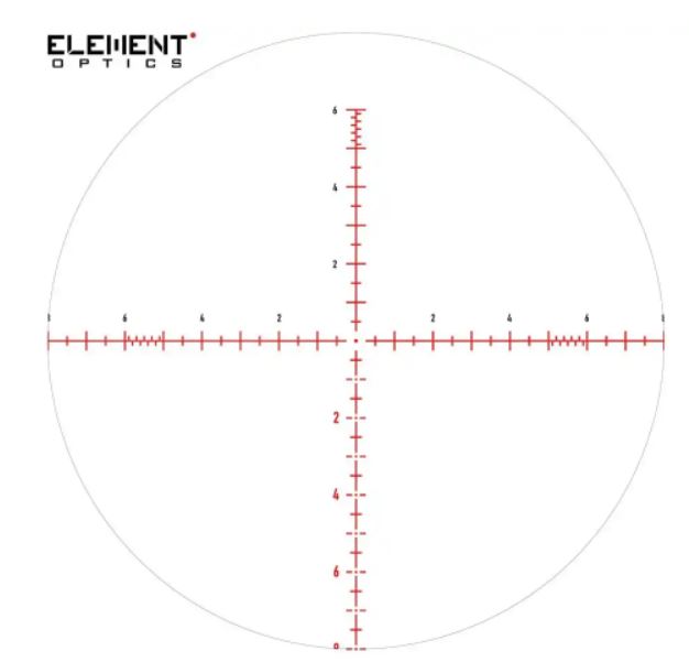 Puškohľad ELEMENT OPTICS TITAN 5-25X56 FFP EHR-2D MOA