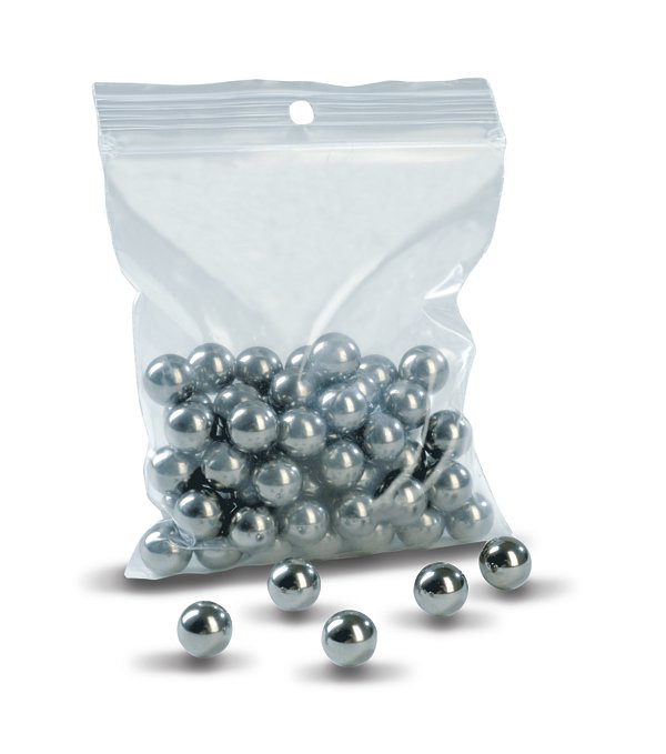 Oceľové guličky do praku 6,3mm 100ks