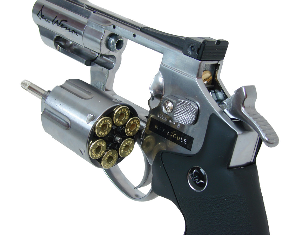 Výhodný set: Dan Wesson 2,5" strieborný cal. 4,5 mm