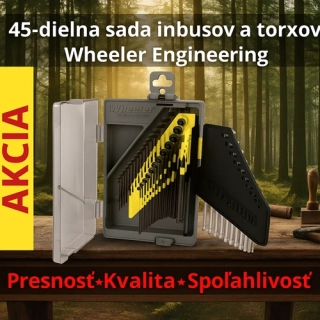 45-dielna sada inbusov a torxov Wheeler Engineering