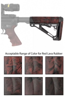 Hogue AR-15 zasúvateľná pažba FDA Red Lava