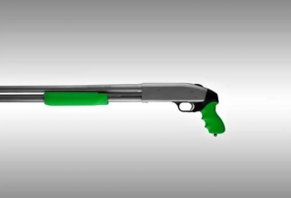 HOGUE SET MOSSBERG 500/590 ZOMBIE GREEN