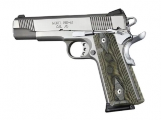 HOGUE pažbičky 1911 GOVT. G10 KIT diamant zelená