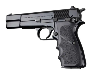 HOGUE pažbičky BROWNING HI-POWER s vybraním pre prsty čierne