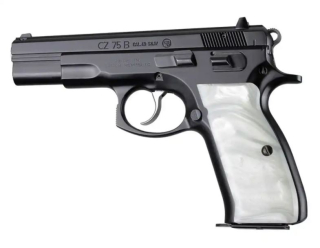 HOGUE pažbičky CZ 75 polymér "perleť"