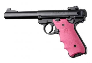 HOGUE pažbičky RUGER MK IV ružová