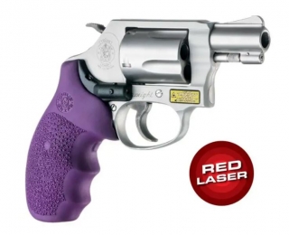 HOGUE pažbičky SMITH & WESSON J RÁM LASER FIALOVÁ