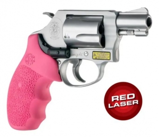 HOGUE pažbičky SMITH & WESSON J RÁM LASER RUŽOVÁ