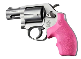 Pažbičky Hogue Smith & Wesson J RÁM Round Butt ULTRA COMPACT RUŽOVÁ