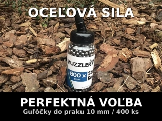Oceľové guličky do praku 10mm 400ks