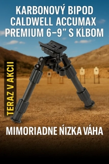 Karbonový bipod Caldwell Accumax Premium 6-9" s kĺbom
